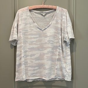 Lucky Brand Camo V-Neck Tee